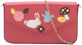 Louis Vuitton Pre-owned Cross Body Bags, female, Pink, Size: ONE SIZE Pre-owned Leather Crossbody Bag