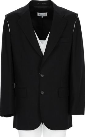 Maison Margiela Tailored Black Jacket with Two-Button Closure