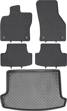 OEM Juego De Alfombrillas De Goma Para Coche Y Alfombrilla Para Maletero Del Volkswagen T-roc Crossover De 2018