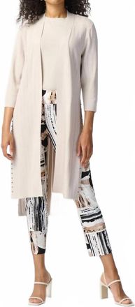 Joseph Ribkoff Long Cover Up Cardigan In Moonstone