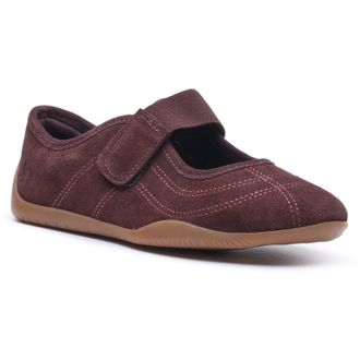 Hush Puppies Juno Sneakerina Leren Dames CHOCOLATE Ballerinas