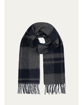 Begg x Co Mens Arran Taransey Cashmere Plaid Scarf