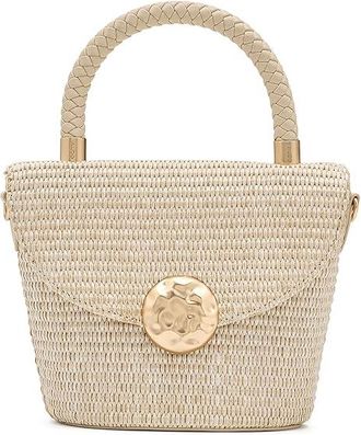 Aldo Solettaa Satchel Womens Handbags Natural, Polyurethane