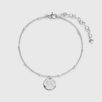 Monica Vinader Sterling Silver Siren Muse Disc Chain Bracelet