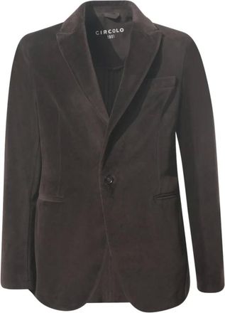 Circolo 1901 Giacca monopetto - - Jackets - Uomo - Marrone - L