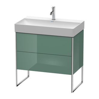 Duravit Duravit Xsquare Mueble De Pie 78,4 X 46,0 Cm, 2 Cajones, Para Lavabo Durasquare 235380, Color (frente/cuerpo): Jade Laca Alto Brillo - Xs444300303