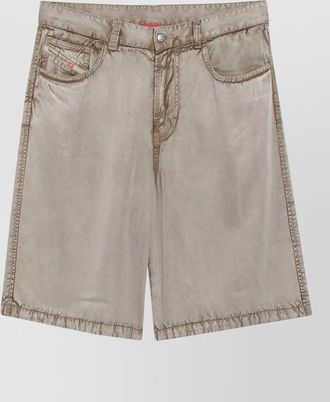 Diesel tailored shorts belt loops pockets detailing