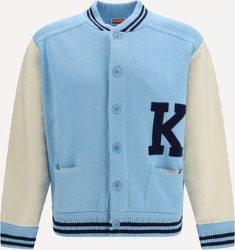Kenzo Kenzo Varsity wool Cardigan Male L