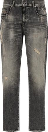 Diesel Dark Grey Mid Rise Jeans