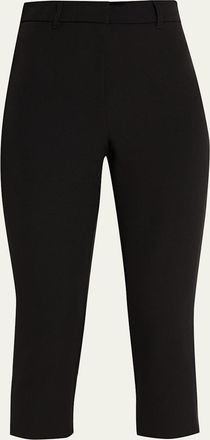 Ronny Kobo Andrew Zip-Hem Ponte Capri Pants