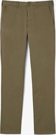 Lacoste Mens Slim Fit Stretch Cotton Chinos - Green - Size: 32