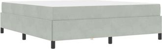 vidaXL Vidaxl - Estructura De Cama Gris Claro, Gris Y Blanco 180 X 200 Cm