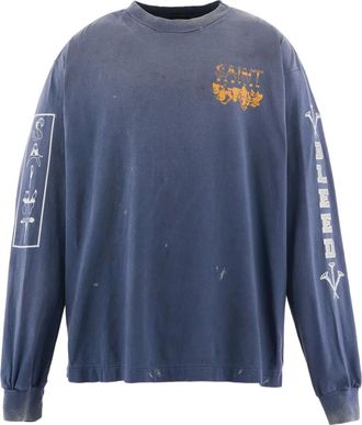 Saint Mxxxxxx long-sleeve T-shirt - Blue