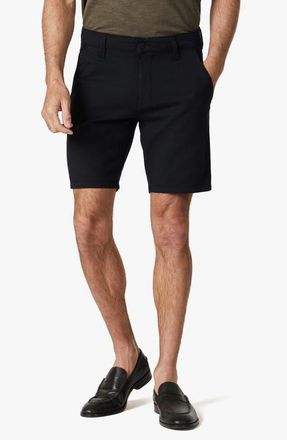 34 Heritage Arizona Stretch Cotton Blend Chino Shorts in Black High Flyer at Nordstrom, Size 36
