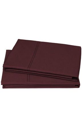 California Design Den Set of 2 Pillowcases - Hotel Luxe 800 Thread Count 100% Cotton Sateen in Red Wine at Nordstrom, Size Standard