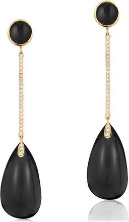 Goshwara Naughty Cabochon Drop Earrings in Black at Nordstrom