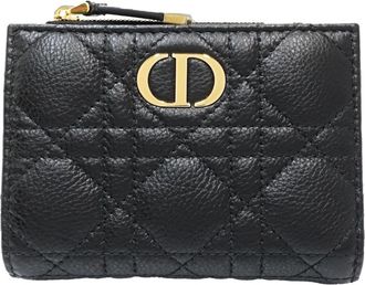 Dior Black Leather Wallet (Bi-Fold) (Pre-Owned)