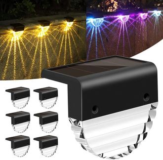 OEM Seis Luces Solares Led, Ideales Para Jardines Exteriores, Decoraci&oacute;n De Patios, Terrazas Y Senderos