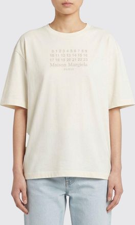 Maison Margiela T-shirts in cotone con logo Maison Margiela