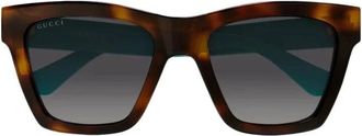 Gucci Cat Eye Zonnebril - Dames - Zonnebrillen - Bruin - 54 MM - Accessoires