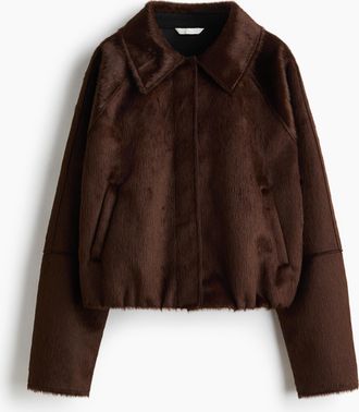 H&M Kurzjacke mit Kragen - Brown