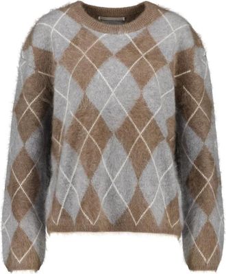 Mercer Amsterdam Truien & Vesten, Dames, Veelkleurig, XL, Polyester, Scuba Crewneck Meap 261018