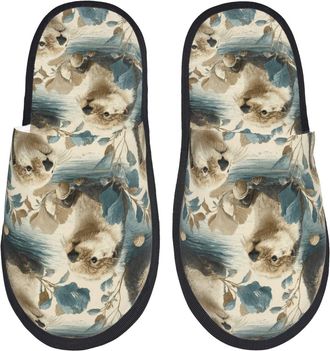 Generic Sea Beaver (1) Women Men Sliders Lightweight Slippers Breathable Shoes For Winter Outdoor Bedroom M