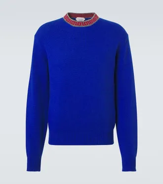 Versace Greca Border wool and cashmere sweater