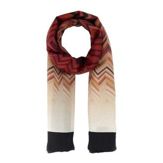 Missoni Scarves, female, Multicolor, Size: ONE SIZE Printed Silk Foulard