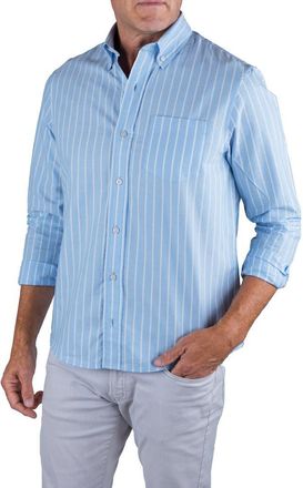 Tailor Vintage Classic Fit Cotton Oxford Button-Down Shirt in Blue Stripe at Nordstrom Rack, Size Xx-Large