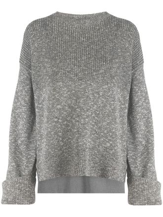 Off-white Maglione oversize a righe diagonali - Grigio