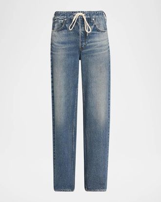 Rag & Bone rb Miramar Terry Drawstring Wide-Leg Jeans