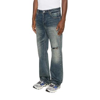 Cole Buxton Straight Jeans, male, Blue, Size: W32 Straight Jeans