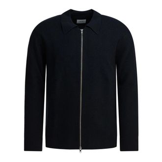 Nn.07 Cardigans, male, Blue, M, Harald Zip Jumper