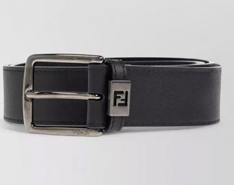 Fendi leather belt ff logo smooth finish