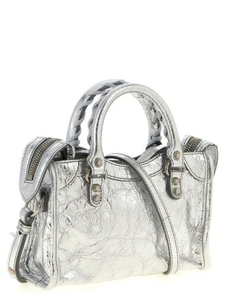 Balenciaga Le City Top Handle Bag - Silver