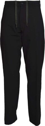 Aspesi Functional Chino Pants In Blue Flannel