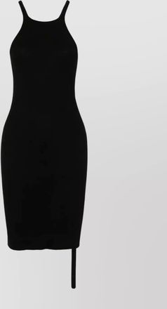 Rick Owens tank dress with racer back and round neckline