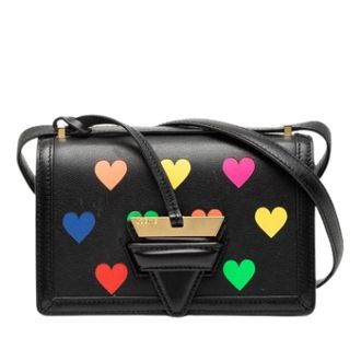 Loewe Pre-owned Cross Body Bags, female, Black, Size: ONE SIZE Pre-owned Leather Crossbody Bag