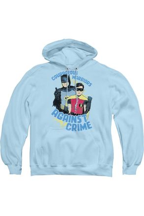 Gildan Batman Classic Tv Courageous Warriors Adult Pull Over Hoodie / Hooded Sweatshirt