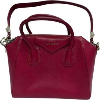 Givenchy Pre-owned Handbags, female, Red, Size: ONE SIZE Pre-owned Leather Handbag