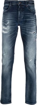 BOSS Jeans con effetto vissuto - Blu