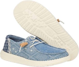 Hey Dude Womens Wendy Crafted Boho Casual Shoe In Blue
