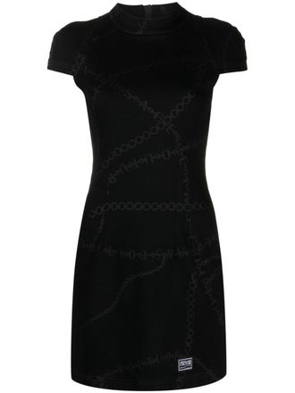 Versace Jeans Couture Abito con stampa - Nero