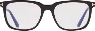 Tom Ford Blue Light Block Square Mens Eyeglasses FT6080-B 001 55