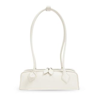 Alaia Schoudertas Klein Le Teckel - Dames - Schoudertassen - Wit - ONE Size - Leer - Tassen
