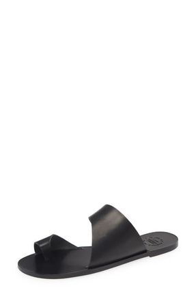 ATP Atelier Centola Slide Sandal in Black at Nordstrom, Size 10Us