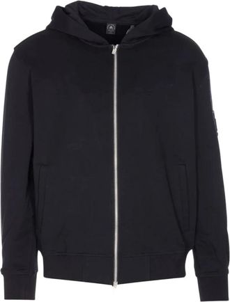 Moose Knuckles Hartsfield Zip-Up Hoodie - Heren - Sweatshirts & Hoodies - Zwart - Maat: L Katoen