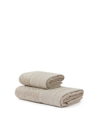 Lanerossi Juego de toallas HONEY, gris