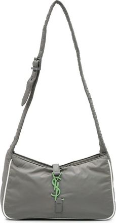 Saint Laurent Borsa a spalla Le 5 a 7 piccola in nylon 2022 - Grigio